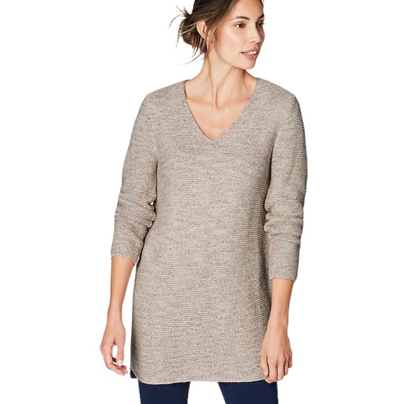 J Jill Pure Jill Textured Sweater Tunic 